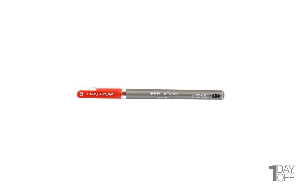 خودکار قرمز  1.0 میلی‌متری فابر کاستل (Faber Castell) مدل Speedx 