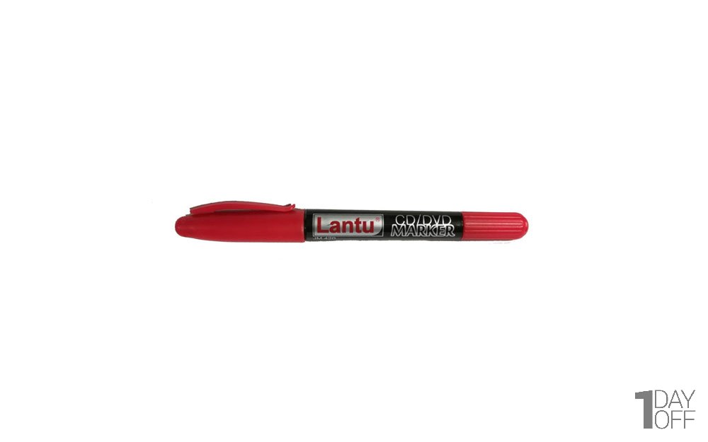 ماژیک سی‌دی لانتو (Lantu) مدل JM420 نوع دوسر رنگ قرمز