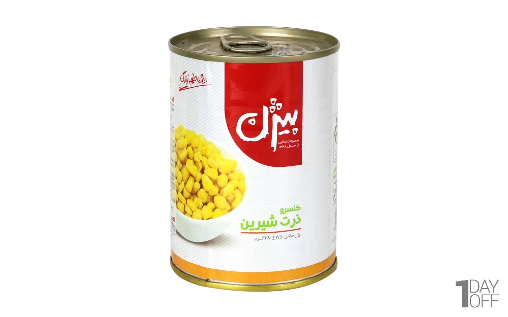 کنسرو ذرت شیرین بیژن  مقدار 380 گرم