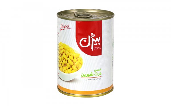 کنسرو ذرت شیرین بیژن  مقدار 380 گرم