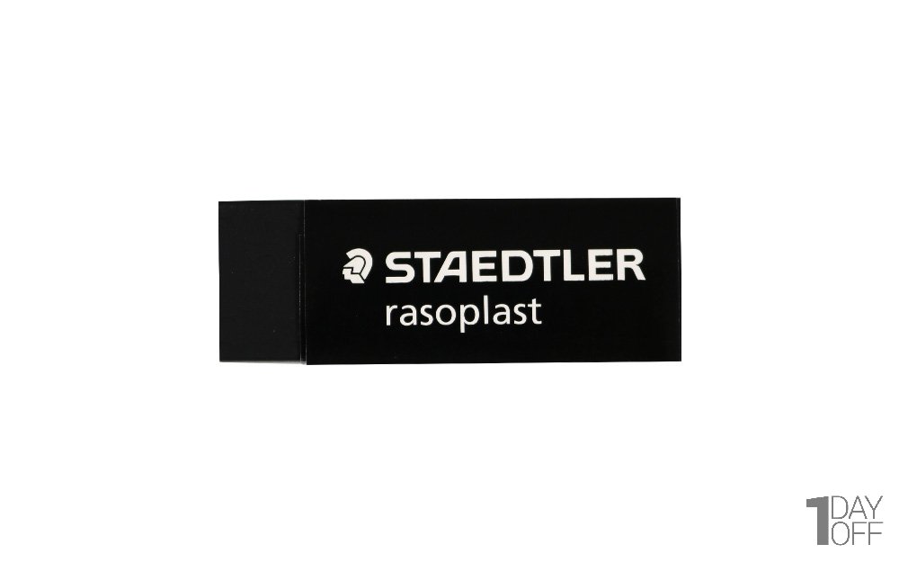 پاک‌کن بزرگ استدلر (Staedtler) مدل rasoplast رنگ مشکی با عرض 6 سانتی‌متر