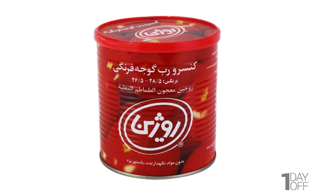 رب گوجه‌فرنگی روژین مقدار 800 گرم