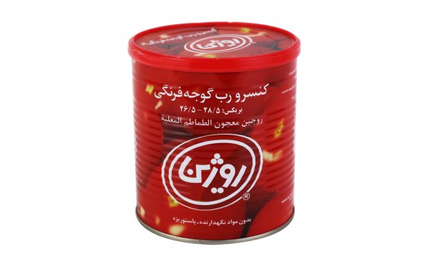 رب گوجه‌فرنگی روژین مقدار 800 گرم