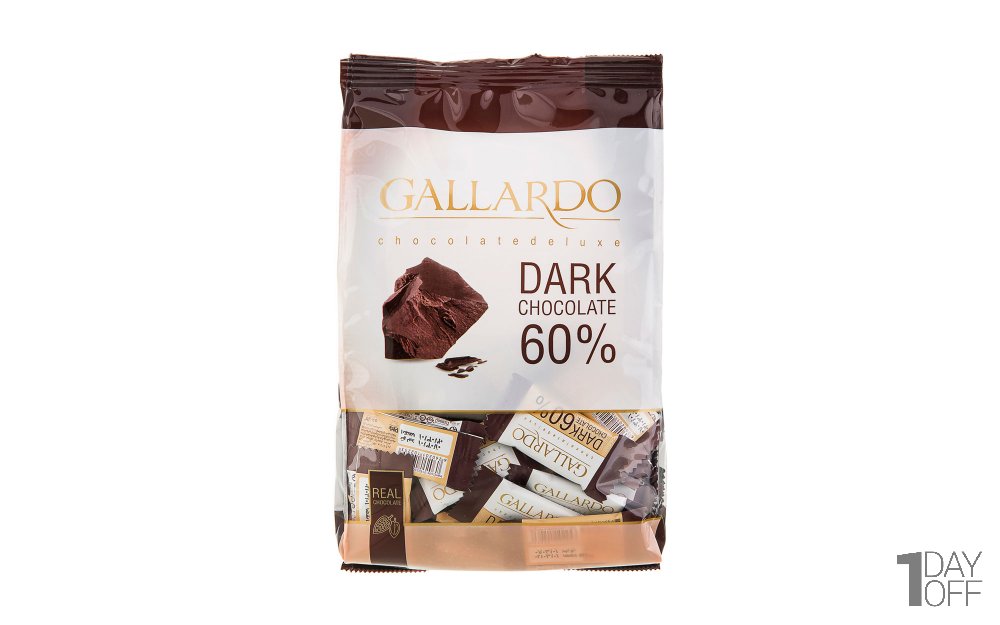شکلات تلخ 60 درصد گالاردو فرمند مقدار 330 گرم 