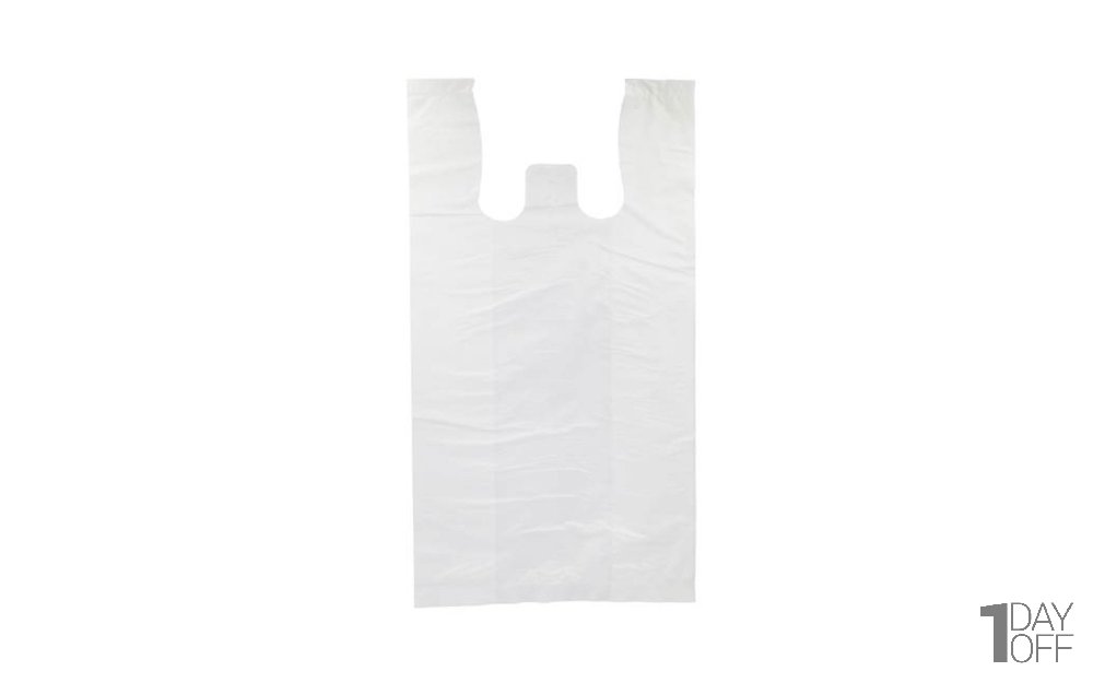 نایلون شفاف دسته‌دار ابعاد 45x55 سانتی‌متر مقدار 1 کیلوگرم