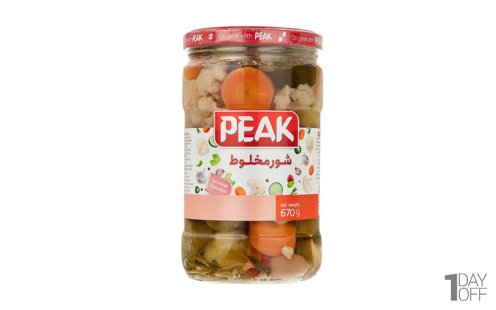 شوری مخلوط پیک مقدار 670 گرم 