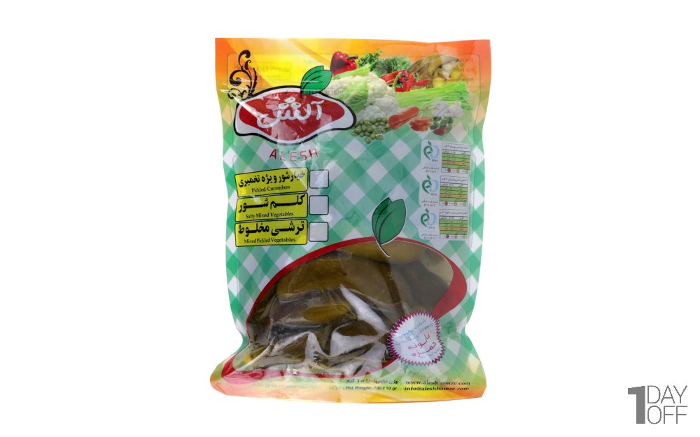 خیارشور آلش مقدار 700 گرم