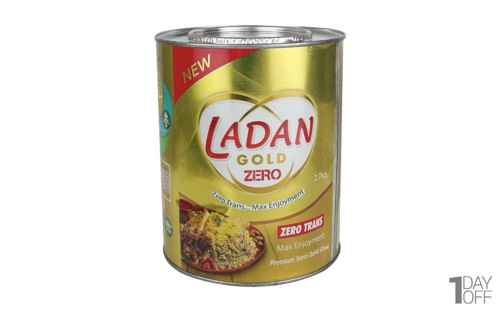روغن نیمه‌جامد ممتاز زیروترانس لادن‌طلایی مقدار 2.7 کیلوگرم