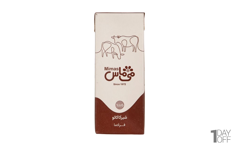 شیر کاکائو کم‌چرب می‌ماس مقدار 200 میلی‌لیتر 