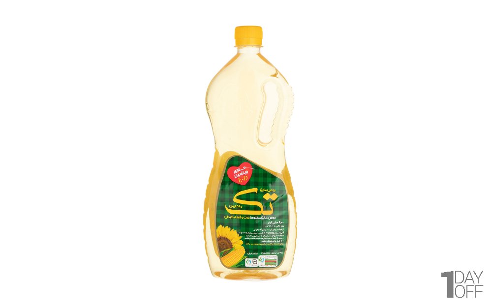 روغن مخلوط آفتابگردان و ذرت تک ماکارون مقدار 900 میلی‌لیتر