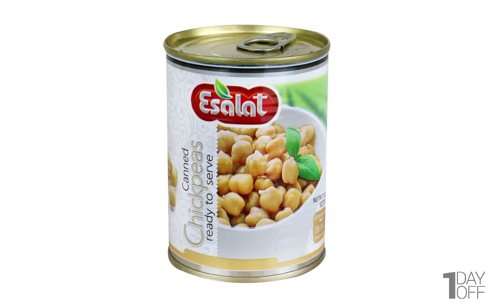 کنسرو نخود آبگوشتی اصالت مقدار 380 گرم