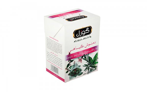دمنوش گیاهی میوه گل رز، نعناع فلفلی، علف لیمو و بادرنجبویه گوزل بسته 20 عددی