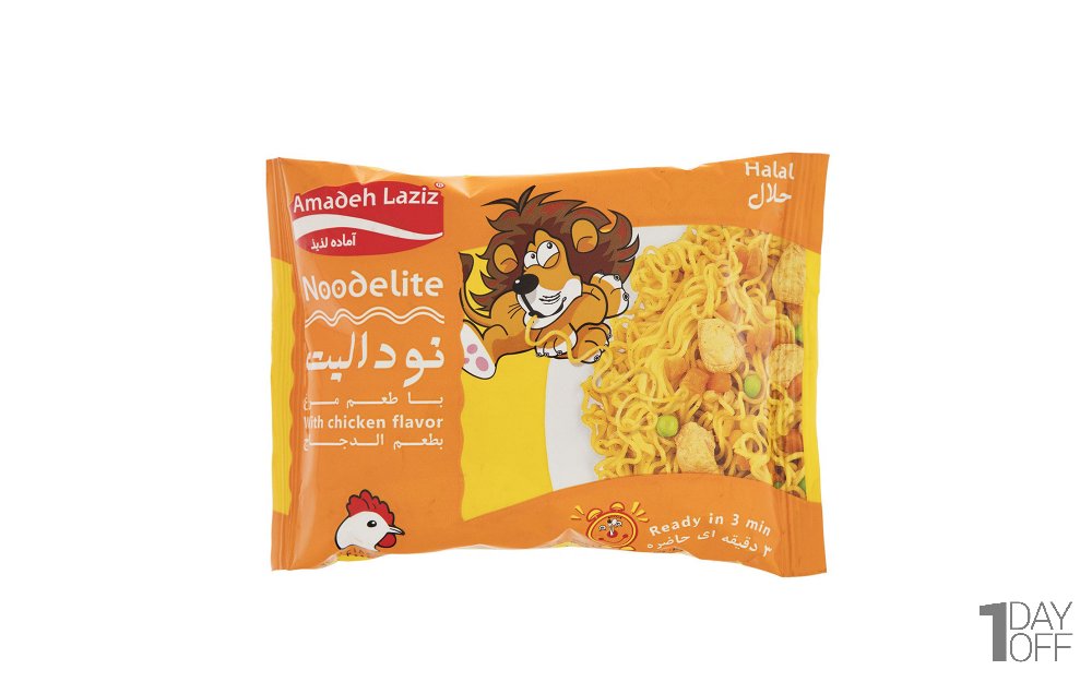 نودل با طعم مرغ الیت مقدار 75 گرم