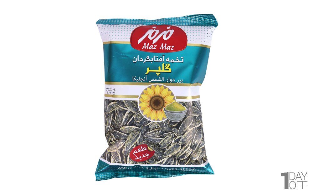 تخمه آفتاب‌گردان با طعم گلپر مزمز مقدار 100 گرم