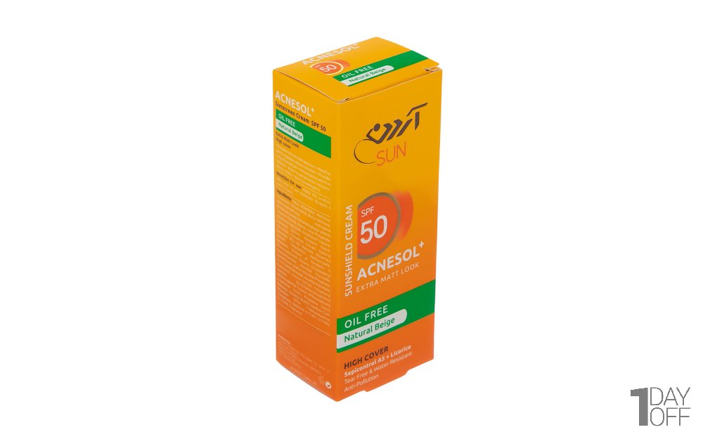 کرم ضدآفتاب SPF50 رنگی آردن مدل Natural Beige مقدار 50 میلی‌لیتر