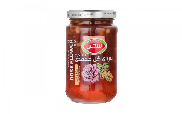 مربا گل‌محمدی با مغز گردو سحر مقدار 310 گرم 
