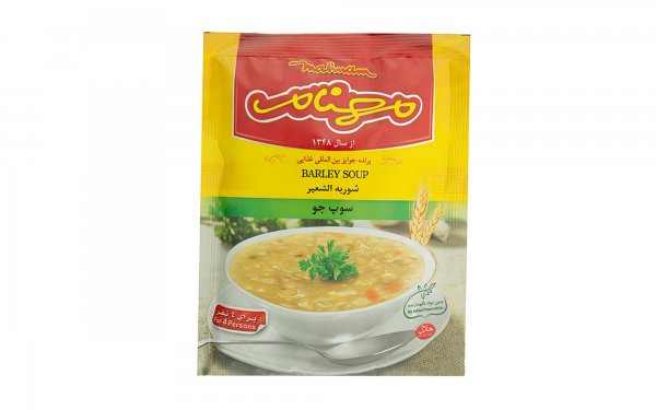 سوپ جو نیمه‌آماده مهنام مقدار 75 گرم