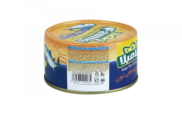 کنسرو ماهی تون در روغن گیاهی فامیلا مقدار 180 گرم