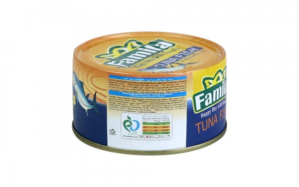 کنسرو ماهی تون در روغن گیاهی فامیلا مقدار 180 گرم