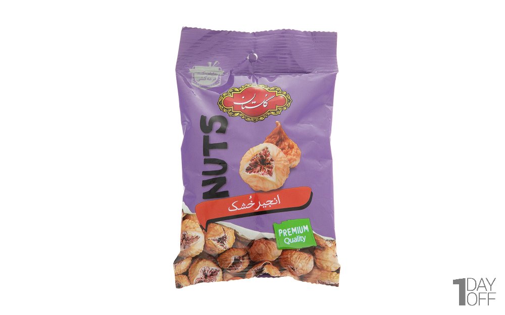 انجیر خشک گلستان مقدار 100 گرم  