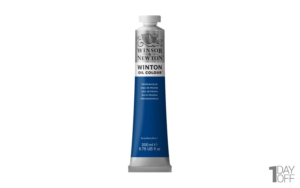 رنگ روغن وینزور (Winsor) سری Winton مقدار 200 میلی‌لیتر رنگ PRUSSIAN BLUE