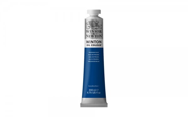 رنگ روغن وینزور (Winsor) سری Winton مقدار 200 میلی‌لیتر رنگ PRUSSIAN BLUE