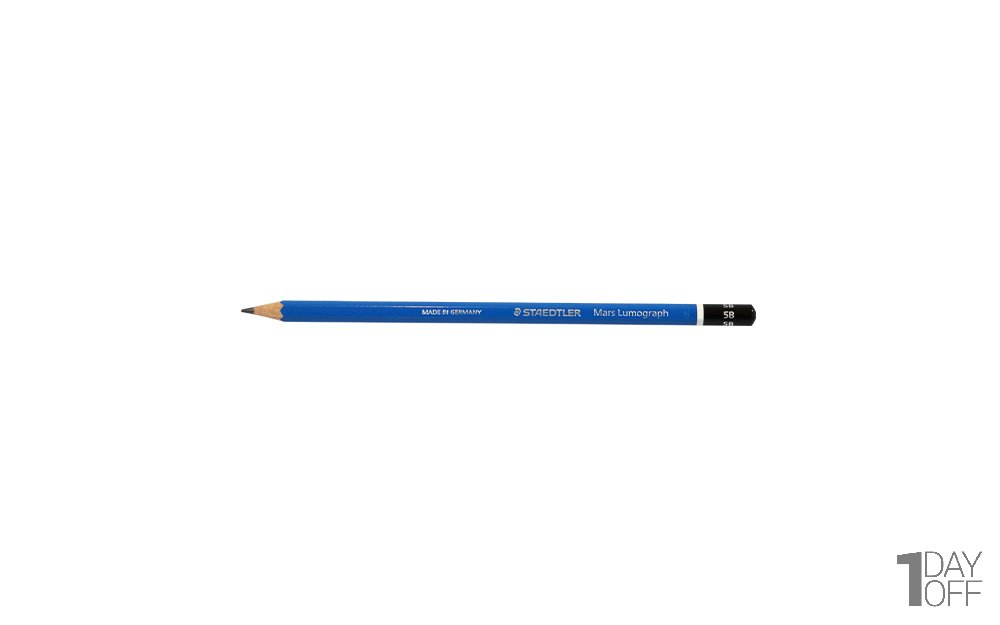 مداد مشکی طراحی استدلر (Staedtler) مدل Mars Lumograph نوع 5B