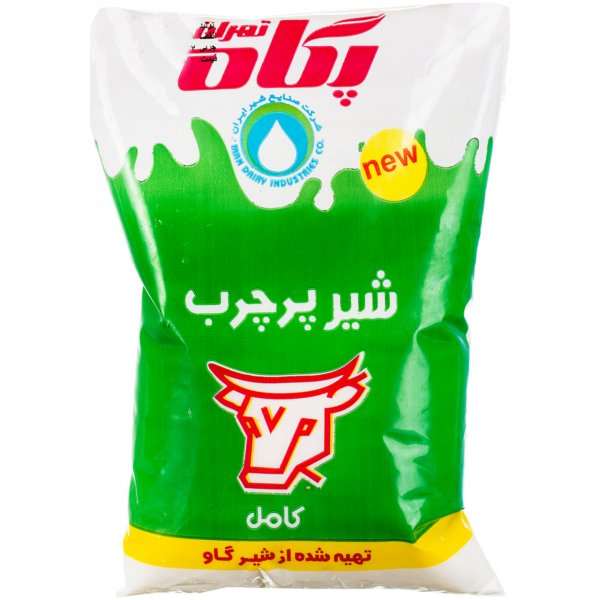 شیر پرچرب تازه نایلونی پگاه مقدار 800 گرم