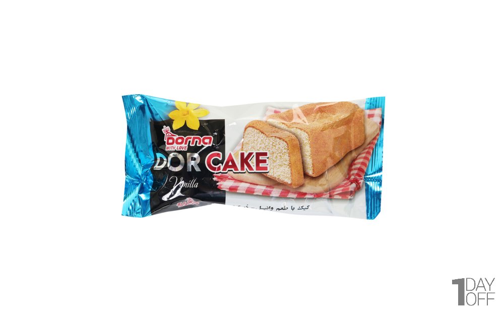 کیک وانیلی درنا مقدار 50 گرم