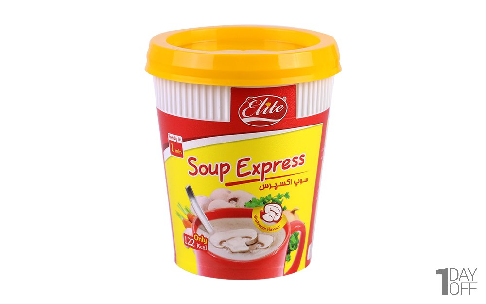 سوپ اکسپرس لیوانی با طعم قارچ الیت مقدار 35 گرم