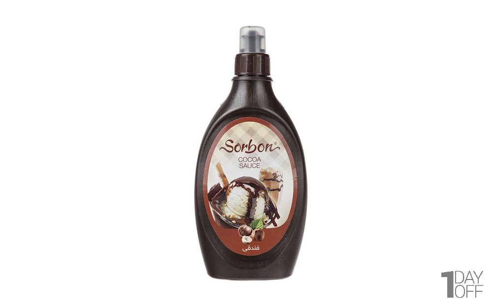 سس شکلات فندقی سوربن مقدار 500 گرم