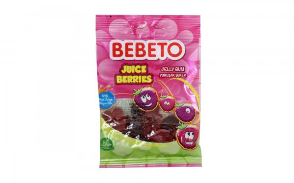  پاستیل ببتو (BEBETO) مدل JUICE BERRIES مقدار 35 گرم 