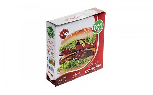 همبرگر 85% گوشت قرمز مهیاپروتئین مقدار 400 گرم