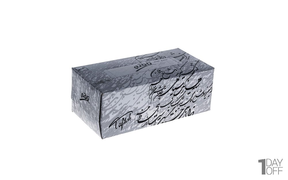دستمال کاغذی دولایه تافته طرح نیما بسته 150 برگ