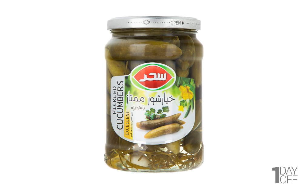 خیارشور ممتاز سحر مقدار 640 گرم