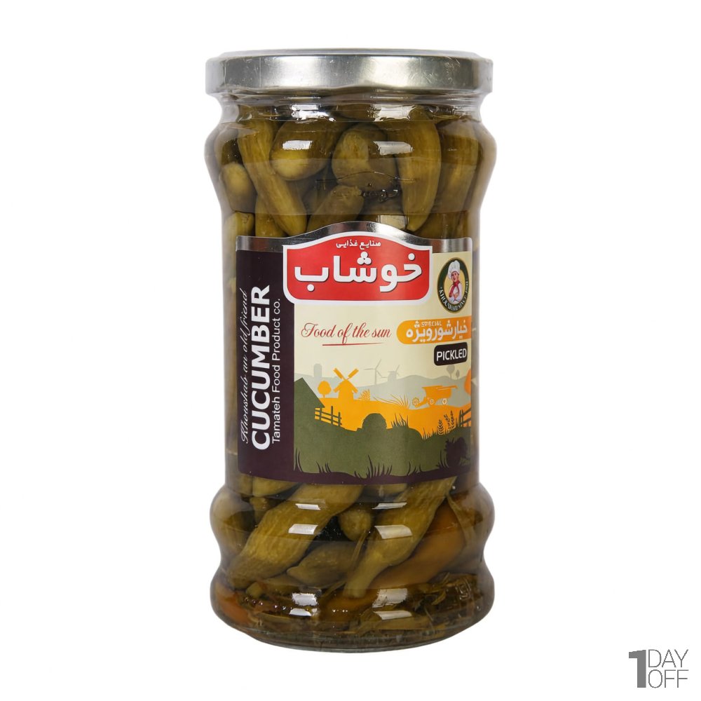 خیارشور ویژه خوشاب مقدار 600 گرم