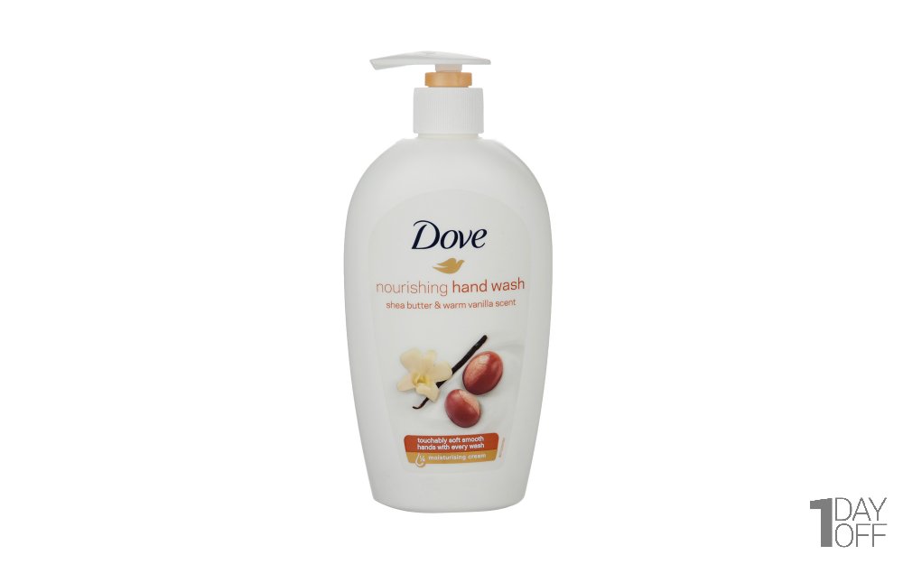 مایع دستشویی حاوی شی‌باتر با رایحه وانیل داو (Dove) مقدار 500 میلی‌لیتر 