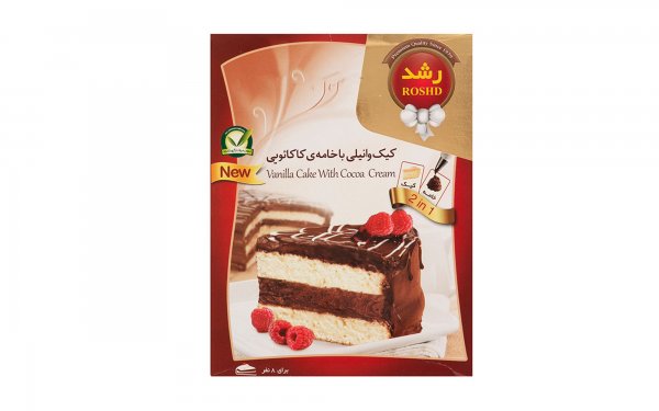 پودر کیک وانیلی با خامه کاکائویی رشد مقدار 500 گرم