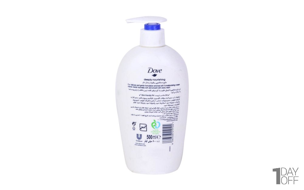 مایع دستشویی رطوبت‌رسان deeply nourishing داو (Dove) مقدار 500 میلی‌لیتر