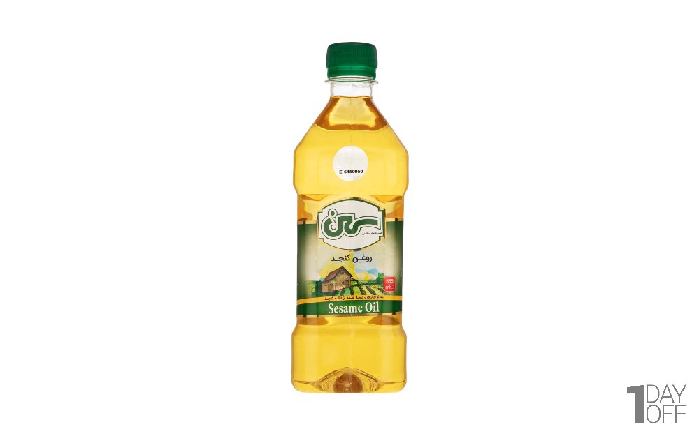 روغن کنجد تصفیه‌شده و بدون بو سمن مقدار 555 میلی‌لیتر