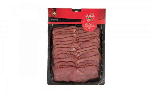 بیکن تنوری 90 درصد گوشت قرمز سولیکو کاله مقدار 250 گرم