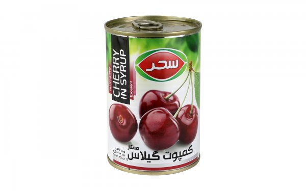 کمپوت گیلاس ممتاز سحر مقدار 450 گرم