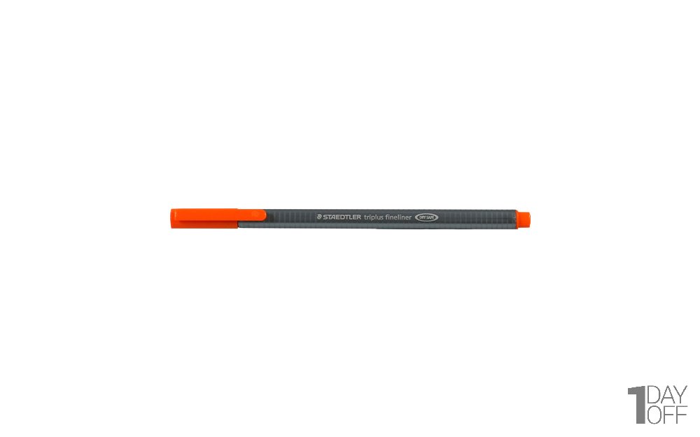 روان‌نویس استدلر (Staedtler) مدل Triplus Fineliner نوع نوک نمدی رنگ نارنجی