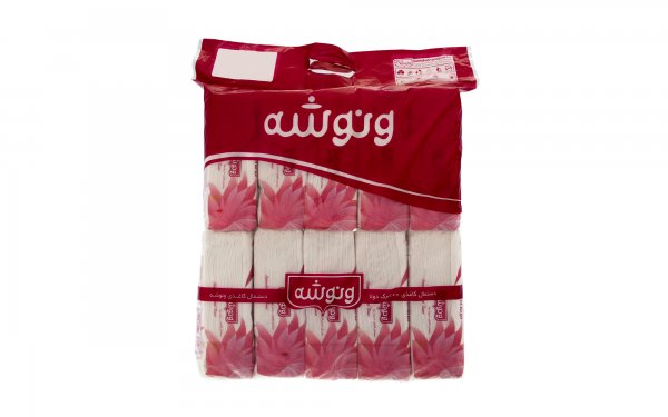 دستمال کاغذی دولایه 100 برگ ونوشه مدل Flower بسته 10 عددی