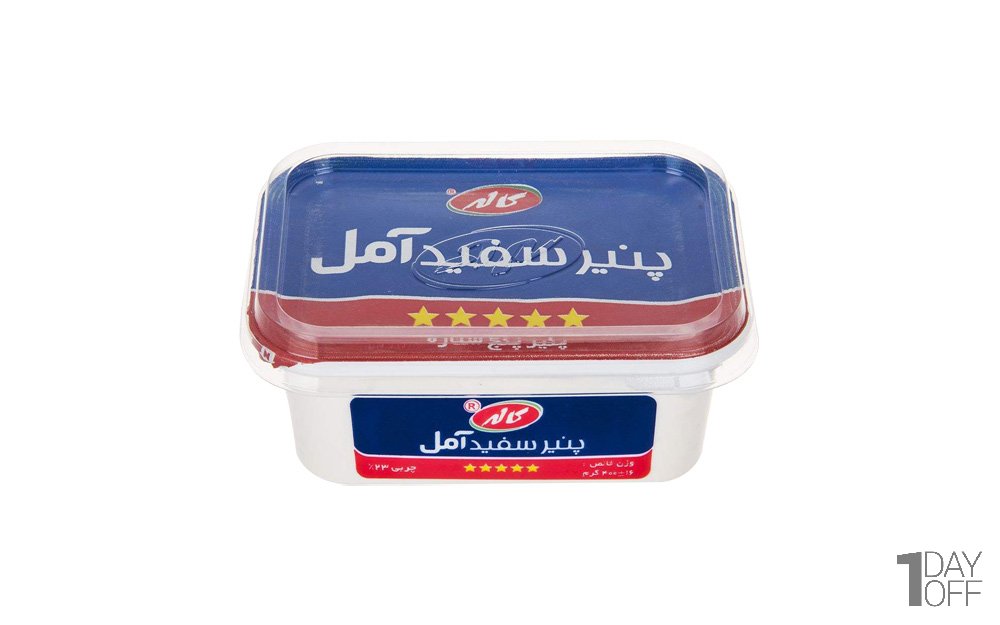 پنیر سفید پنج ستاره کلاسیک پرچرب آمل کاله مقدار 350 گرم