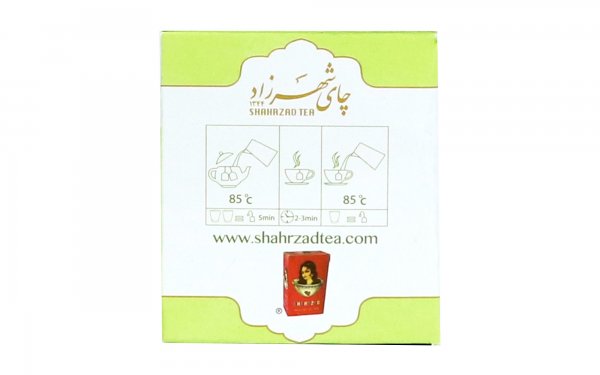 چای سبز لیمو کیسه‌ای شهرزاد بسته 25 عددی