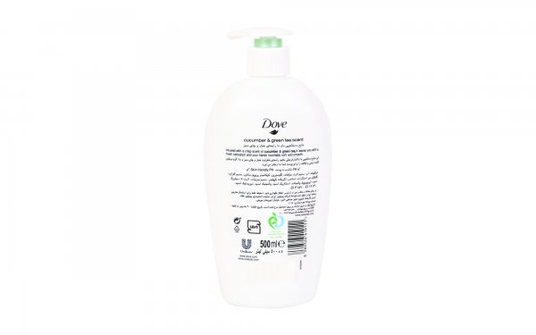 مایع دستشویی با رایحه خیار و چای سبز داو (Dove) مقدار 500 میلی‌لیتر