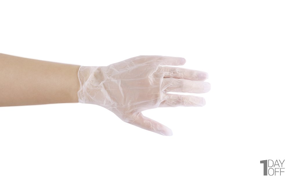 دستکش 50 عددی وینیل سایز Large - محصول ویژه / محدودیت خرید 1 بسته / مناسب برای افراد حساس به لاتکس