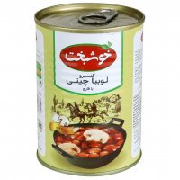 کنسرو لوبیا چیتی با قارچ خوشبخت مقدار 380 گرم