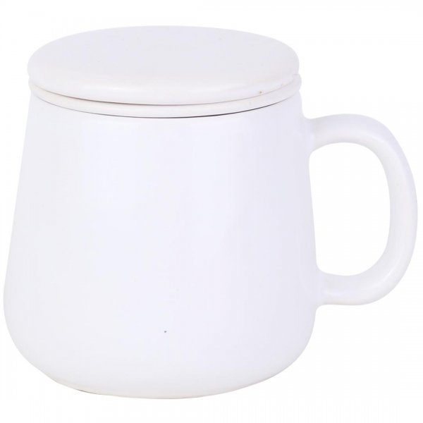 لیوان سرامیکی دمنوش سفید 